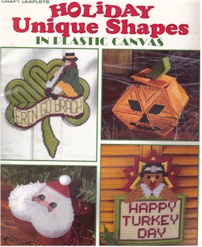 Holiday Unique Shapes in Plastic Canvas - Click Image to Close