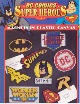 DC Comics Super Heroes in Plastic Canvas - Click Image to Close