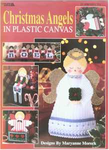 Christmas Angels in Plastic Canvas - Click Image to Close