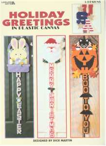 Holiday Greetings in Plastic Canvas - Click Image to Close