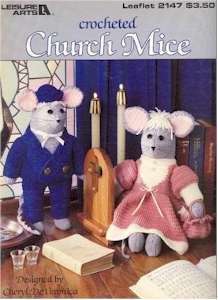 Crocheted Church Mice - Click Image to Close