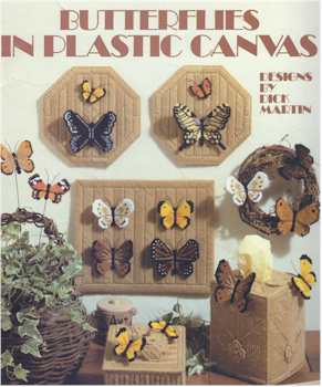 Butterflies in Plastic Canvas - Click Image to Close