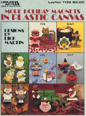 More Holiday magnets in plastic canvas - Click Image to Close