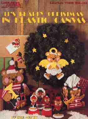 It's Beary Christmas in plastic canvas - Click Image to Close