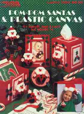 Pom-Pom Santas & Plastic Canvas - Click Image to Close