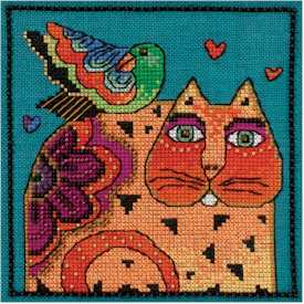 Laurel Burch Feathered Friends Linen - Click Image to Close
