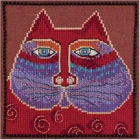 Laurel Burch Red Cat Linen