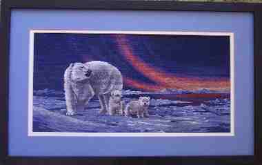 Polar Bears and Cubs - Click Image to Close