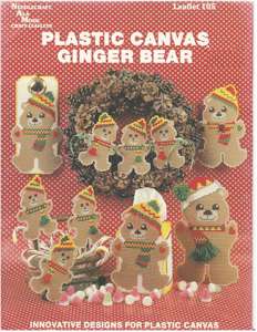 Plastic Canvas Ginger Bear - Click Image to Close