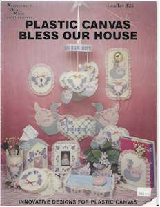 Plastic Canvas Bless Our House - Click Image to Close