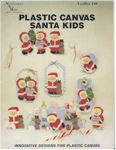 Plastic Canvas Santa Kids - Click Image to Close
