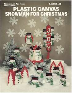 Plastic Canvas Snowman for Christmas - Click Image to Close