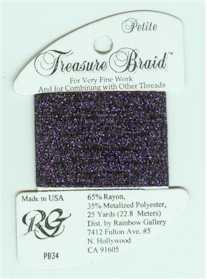 Petite Treasure Braid Dark Purple - Click Image to Close