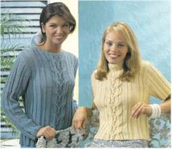 Center Cable Pullover - 2 ways
