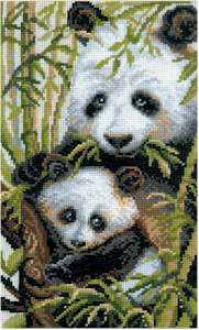 Panda With Young - Click Image to Close