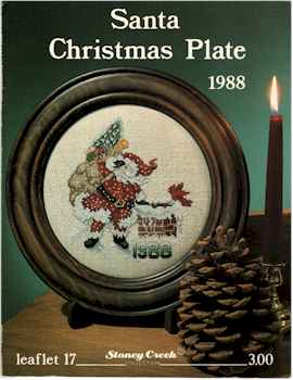Santa Christmas Plate 1988