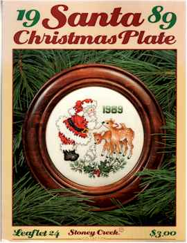 Santa Christmas Plate 1989