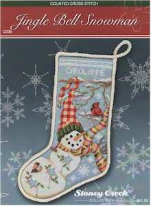 Jingle Bell Snowman Stocking - Click Image to Close