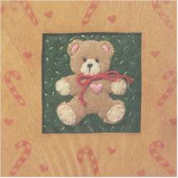 Candy Cane Teddy Frame - Click Image to Close