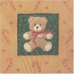 Candy Cane Teddy Frame