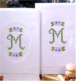 Monogram Terry Accent Towels