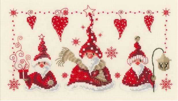 Cheerful Santas