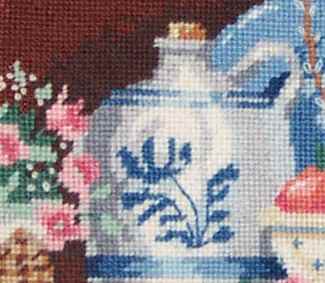 Country Shelf Needlepoint Model - Click Image to Close