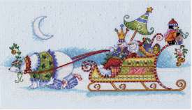 Snow Bear and Sleigh - Click Image to Close