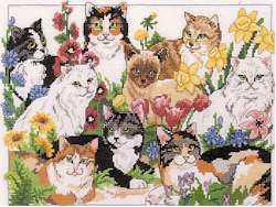 Garden Cats - Click Image to Close