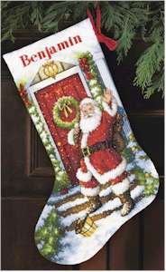Welcome Santa Stocking - Click Image to Close