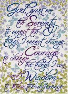 Serenity Prayer Floral - Click Image to Close
