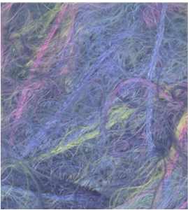 NY Yarns Fluff - Purple Print #89 - Click Image to Close