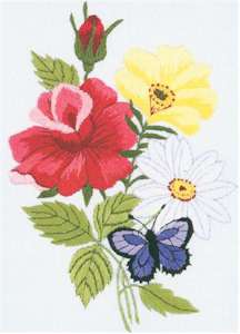 Butterfly and Floral Embroidery - Click Image to Close