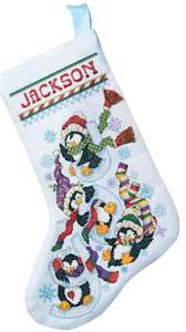 Penguin Joy Stocking - Click Image to Close