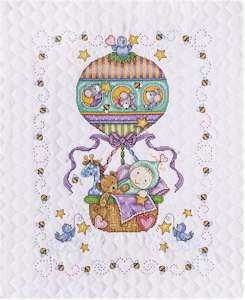Balloon Ride Baby Quilt - Click Image to Close