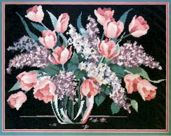 Lilacs and Tulips - Click Image to Close