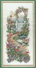 Garden Path in Bloom - Click Image to Close